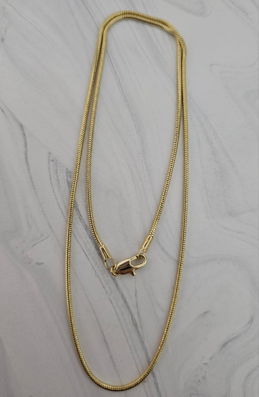 Yellow Gold Chain Necklace 18' -20" | 14 Laminated Gold