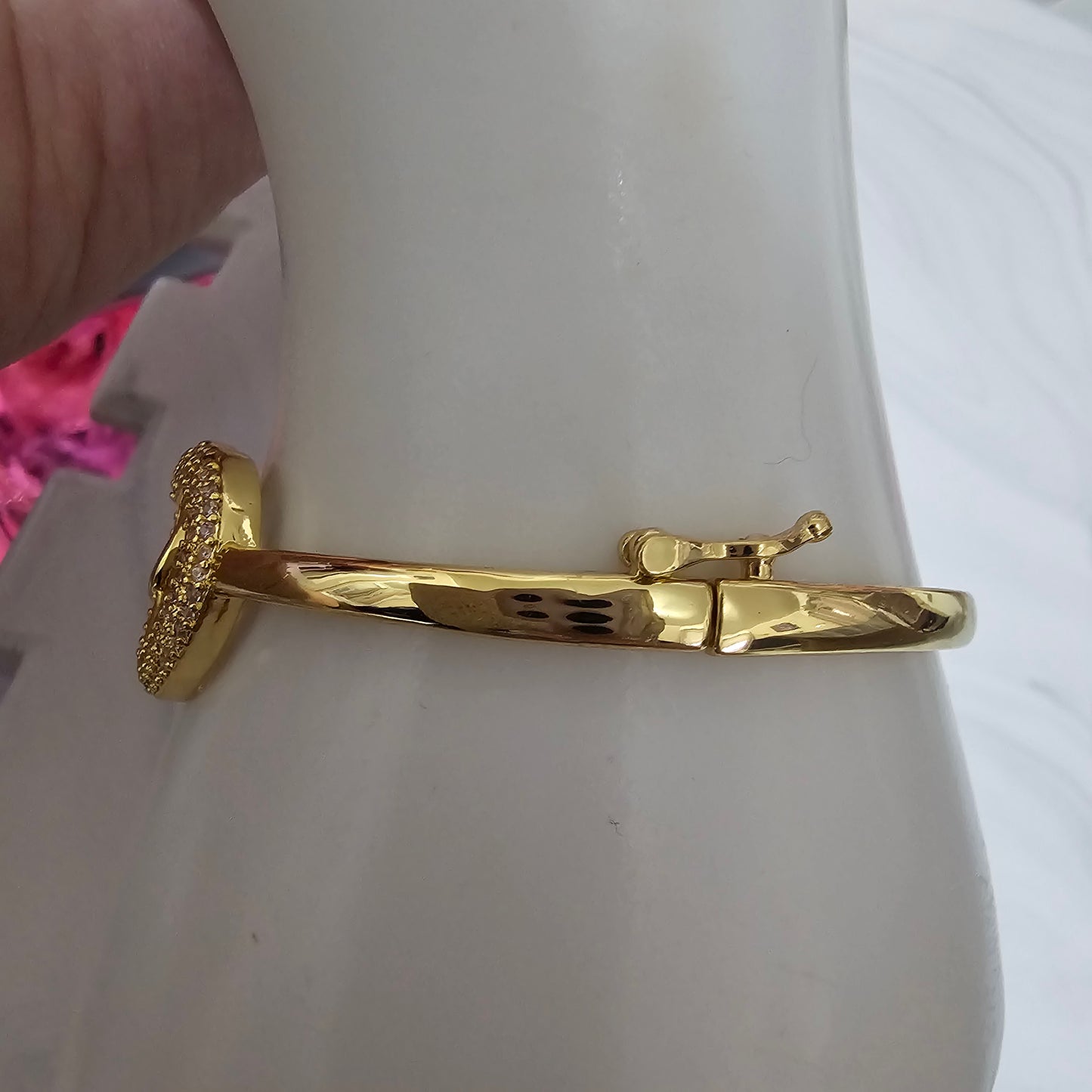 Infinity heart Bangle