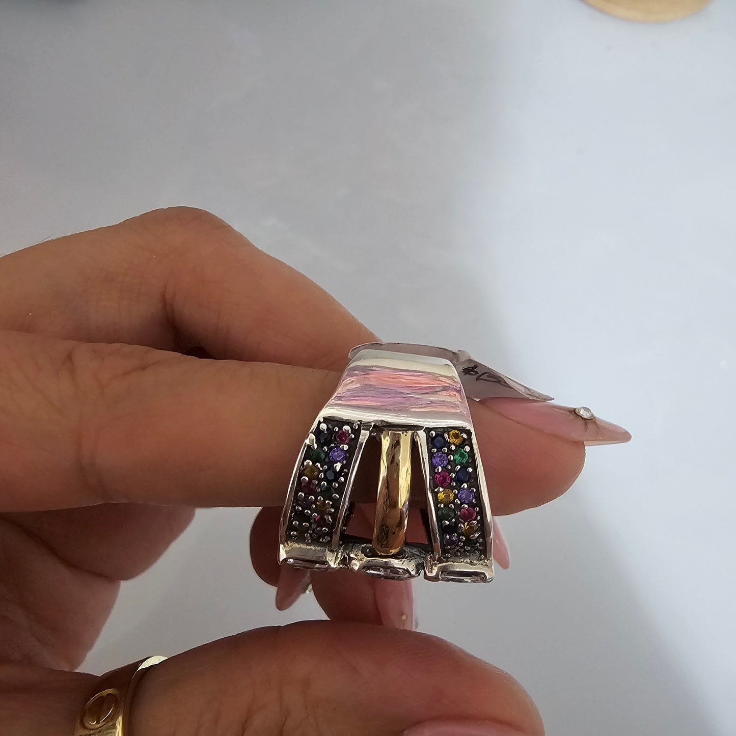 Multi color 3 band Ring